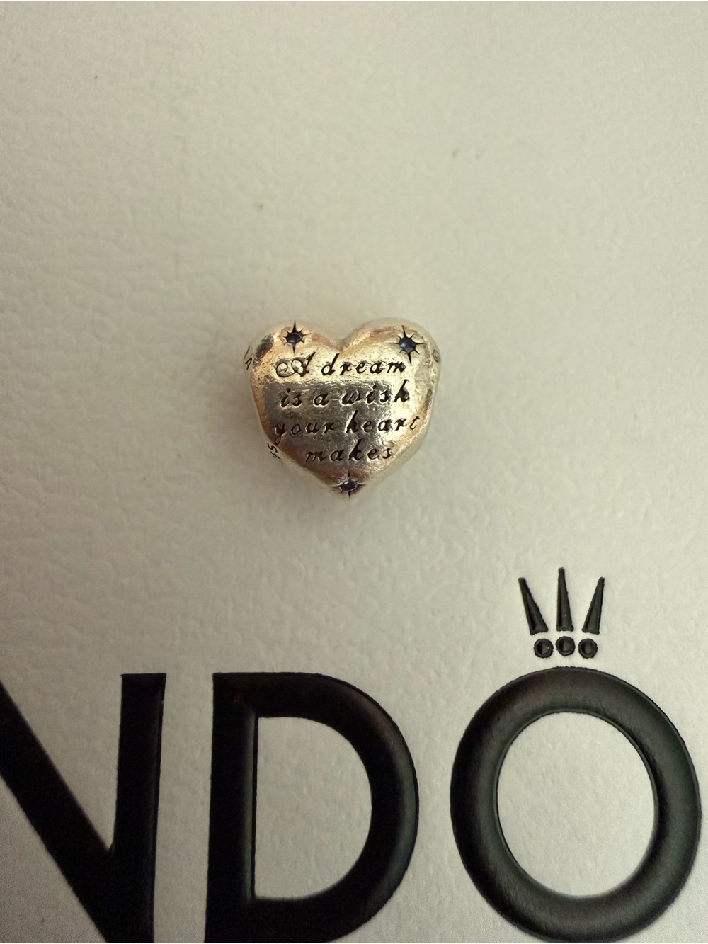 Authentic Pandora Disney Cinderella Heart Charm